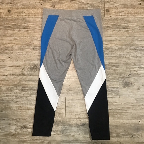 Guess Women’s Grey Blue Sporty Leggings Sportswear Bottom - Picture 2 of 4